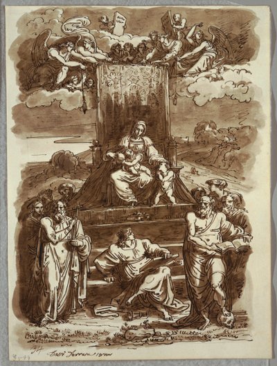 Madonna na tronie autorstwa Felice Giani