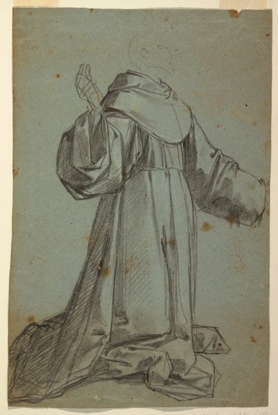 Arkusz ze szkicem mnicha autorstwa Felice Giani