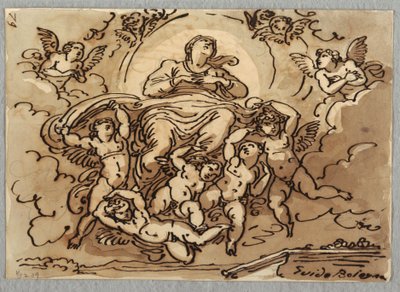 Zwiastowanie NMP według Guido Reni autorstwa Felice Giani