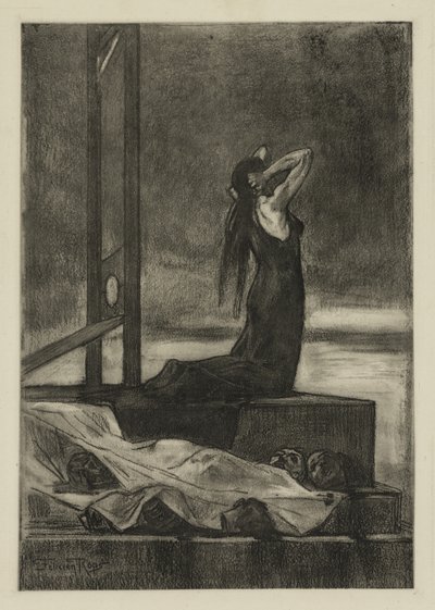 Kara śmierci: Ból śmierci (Todesstrafe: La peine de mort) autorstwa Félicien Rops