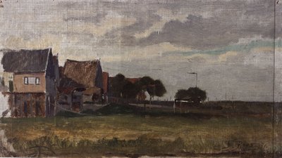 Krajobraz w Szwecji autorstwa Félicien Rops