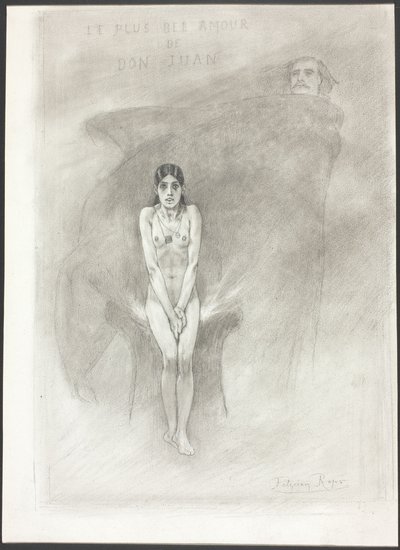 Największa miłość Don Juana autorstwa Félicien Rops
