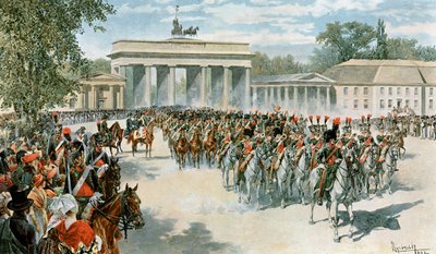 Wejście armii francuskiej do Berlina autorstwa Felicien baron de Myrbach Rheinfeld