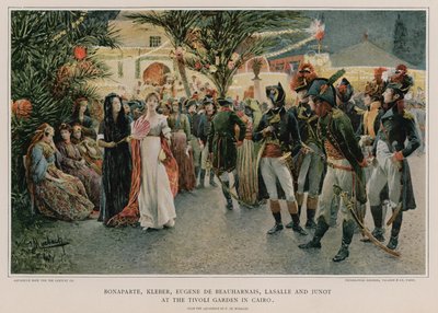 Spotkanie w Ogrodzie Tivoli w Kairze autorstwa Felicien baron de Myrbach Rheinfeld