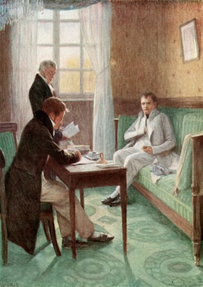 Napoleon w St Helena autorstwa Felicien baron de Myrbach Rheinfeld