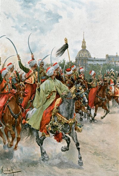 Mamelucy autorstwa Felicien baron de Myrbach Rheinfeld