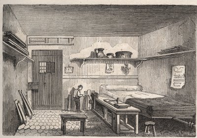 Paryż – Więzienie Petite Roquette (więzienie dla kobiet i młodzieży) – autorstwa Felix (after) Thorigny