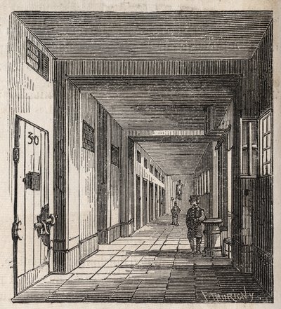 Paryż – Więzienie Petite Roquette (więzienie dla kobiet i młodzieży) – autorstwa Felix (after) Thorigny