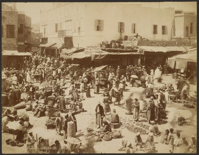 Bazar w Jafie autorstwa Félix Bonfils