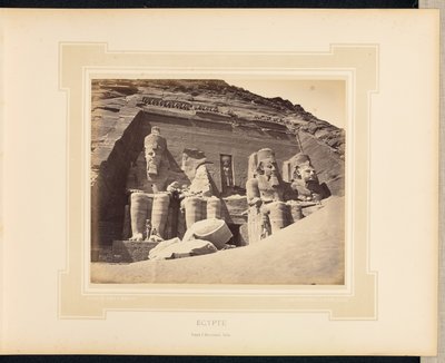 Egipt: świątynia Abu Simbel, Nubia autorstwa Félix Bonfils