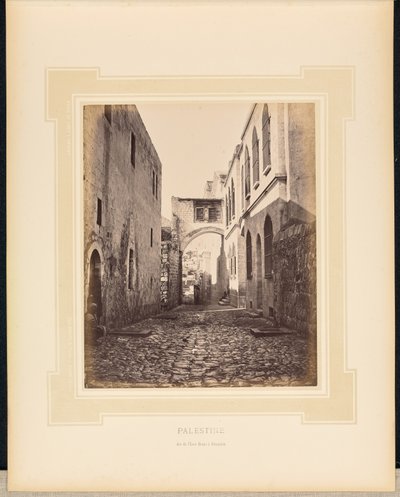 Palestyna: Łuk Ecce Homo w Jerozolimie autorstwa Félix Bonfils