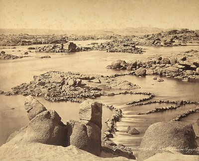 Zaćma Nilu, Egipt autorstwa Félix Bonfils