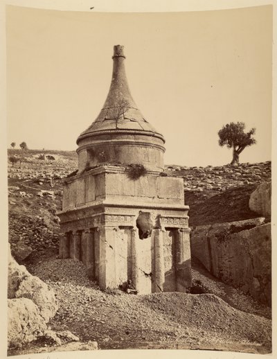 Grobowiec Absaloma, Palestyna autorstwa Félix Bonfils