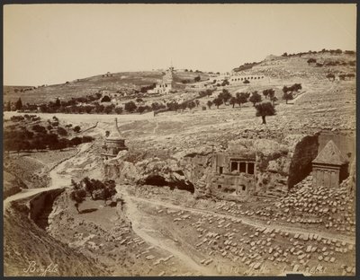 Dolina Jozafata autorstwa Félix Bonfils