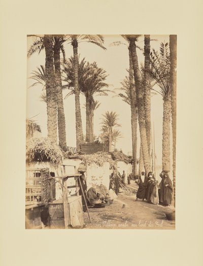 Arabska wioska nad Nilem autorstwa Félix Bonfils