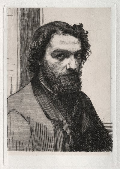 Alphonse Legros, 1861 wydrukowany 1875. autorstwa Felix Bracquemond