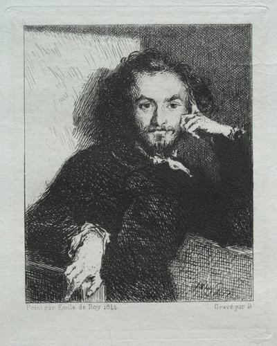 Baudelaire, według Emila de Roy autorstwa Felix Bracquemond