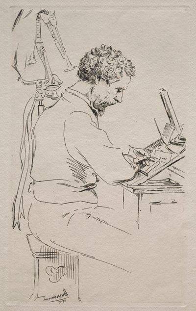 Charles Kean, 1871. autorstwa Felix Bracquemond