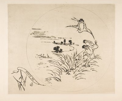 Ozdoba na talerz: Staw, 1870. autorstwa Felix Bracquemond