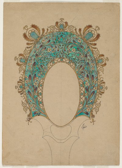 Projekty do ręcznego lusterka, ok. 1930 1900-1902. autorstwa Felix Bracquemond