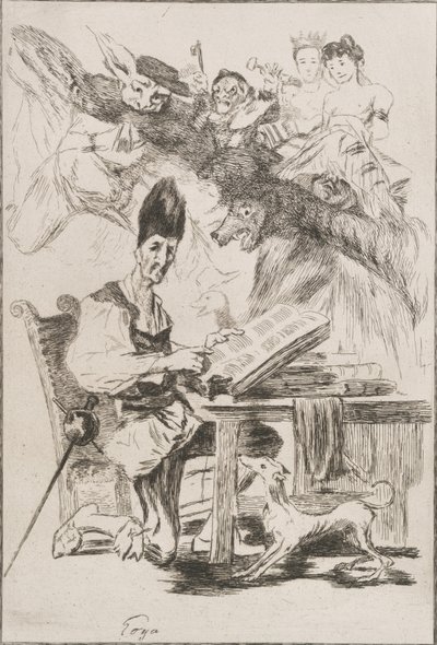 Don Kichot, 1860 autorstwa Felix Bracquemond