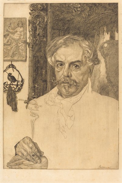 Edmond de Goncourt autorstwa Felix Bracquemond
