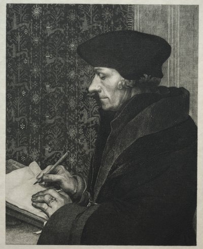 Erasmus, według Holbeina autorstwa Felix Bracquemond