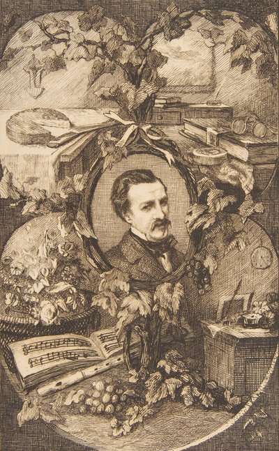 Frontyspis Przyjaciół Natury Champfleury, 1859. autorstwa Felix Bracquemond