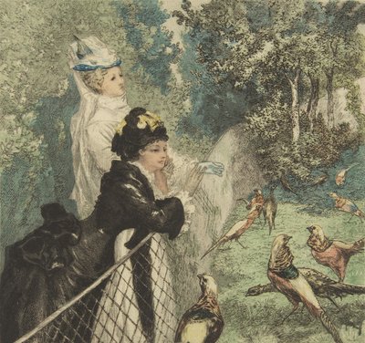 W Ogrodzie Zoologicznym ok. godz. 1873. autorstwa Felix Bracquemond