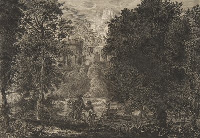 Płomień jest blisko ognia, około 1853-5. autorstwa Felix Bracquemond