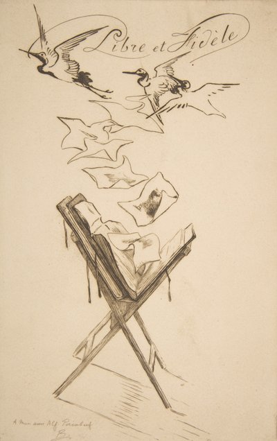 Wolni i wierni, 1878. autorstwa Felix Bracquemond