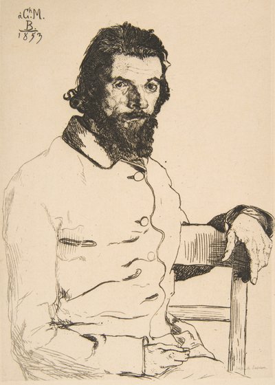 Portret Karola Meryona, 1853. autorstwa Felix Bracquemond