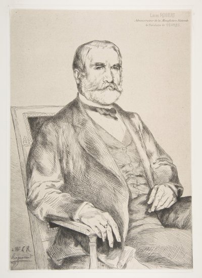 Portret Louisa Roberta, 1873. autorstwa Felix Bracquemond