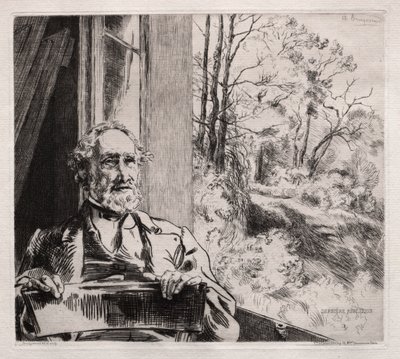Portret Meyera Heinego autorstwa Felix Bracquemond