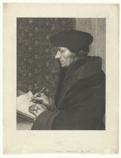 Portret Aberfortha Erazma autorstwa Felix Bracquemond