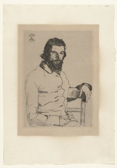Portret artysty Charlesa Méryona autorstwa Felix Bracquemond