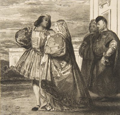 Promenada Wenecka Promenada Wenecka, 1863. autorstwa Felix Bracquemond
