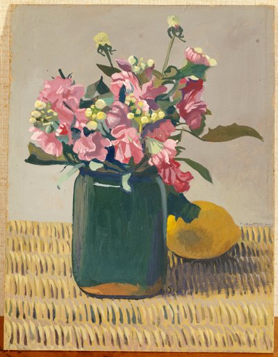 Bukiet kwiatów i cytryny, 1924 autorstwa Felix Edouard Vallotton