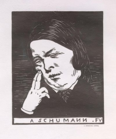 A Schumann autorstwa Felix Edouard Vallotton