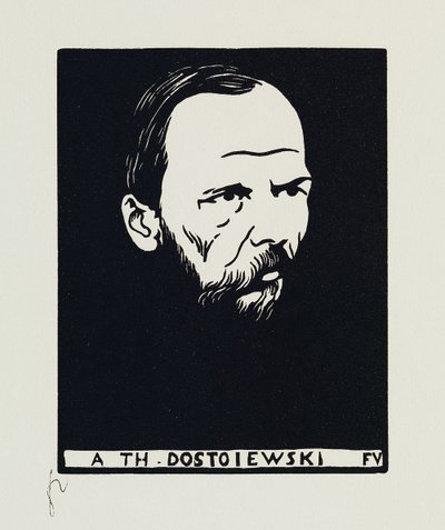 Cz. Dostojewski, 1895 autorstwa Felix Edouard Vallotton