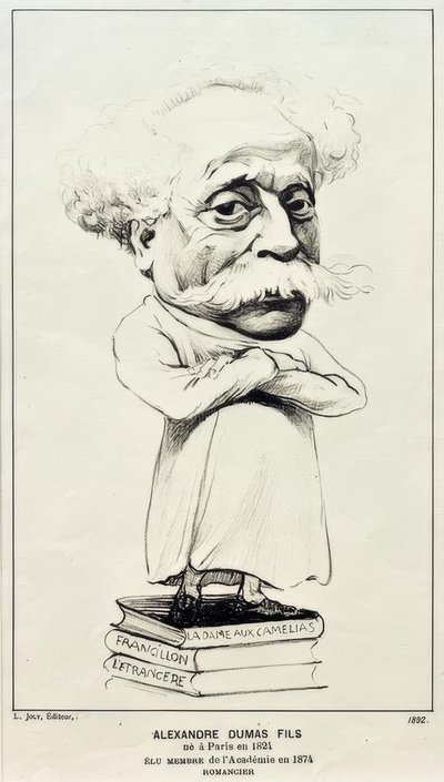 Alexandre Dumas Fils autorstwa Felix Edouard Vallotton