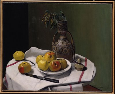 Jabłka i marokański wazon, 1914 autorstwa Felix Edouard Vallotton