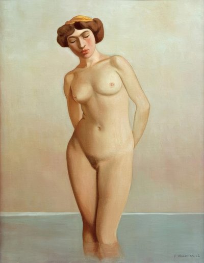Kąpiący się w wodzie autorstwa Felix Edouard Vallotton