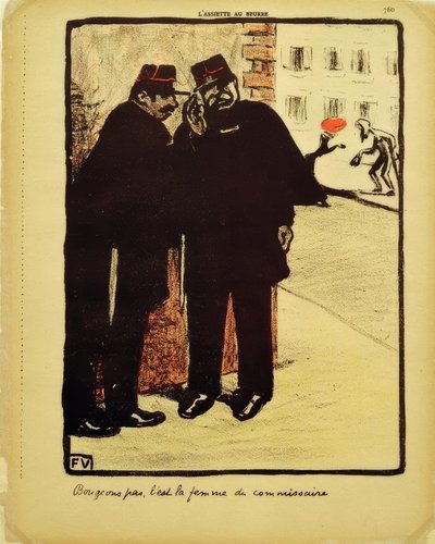 Nie ruszajmy się, to żona komisarza autorstwa Felix Edouard Vallotton