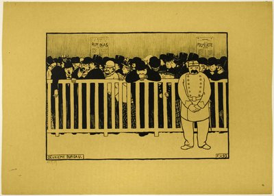 Kasa biletowa autorstwa Felix Edouard Vallotton