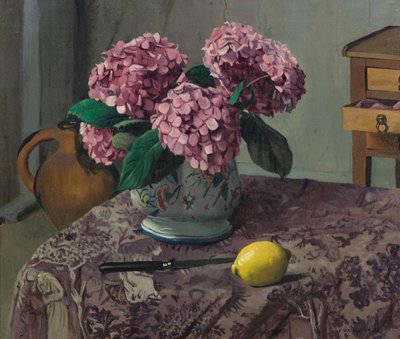 Hortensje i cytryny, 1923. autorstwa Felix Edouard Vallotton