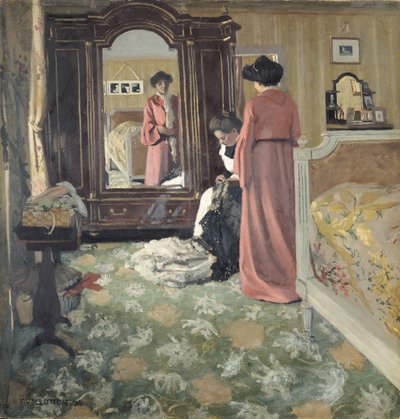 Wnętrze autorstwa Felix Edouard Vallotton
