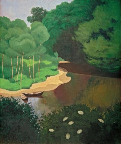 Dordogne w Carennac autorstwa Felix Edouard Vallotton