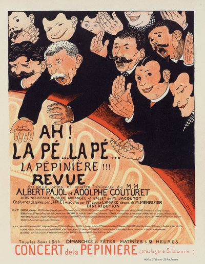 La Pepiniere Revue, ok. 1896-1899. autorstwa Felix Edouard Vallotton