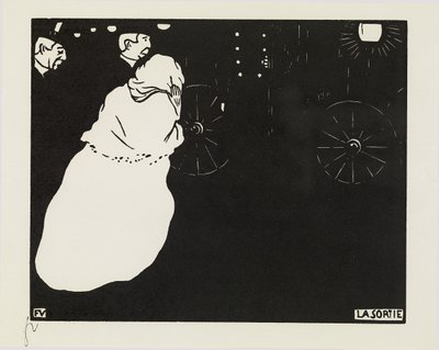 Wyjście, 1895 autorstwa Felix Edouard Vallotton